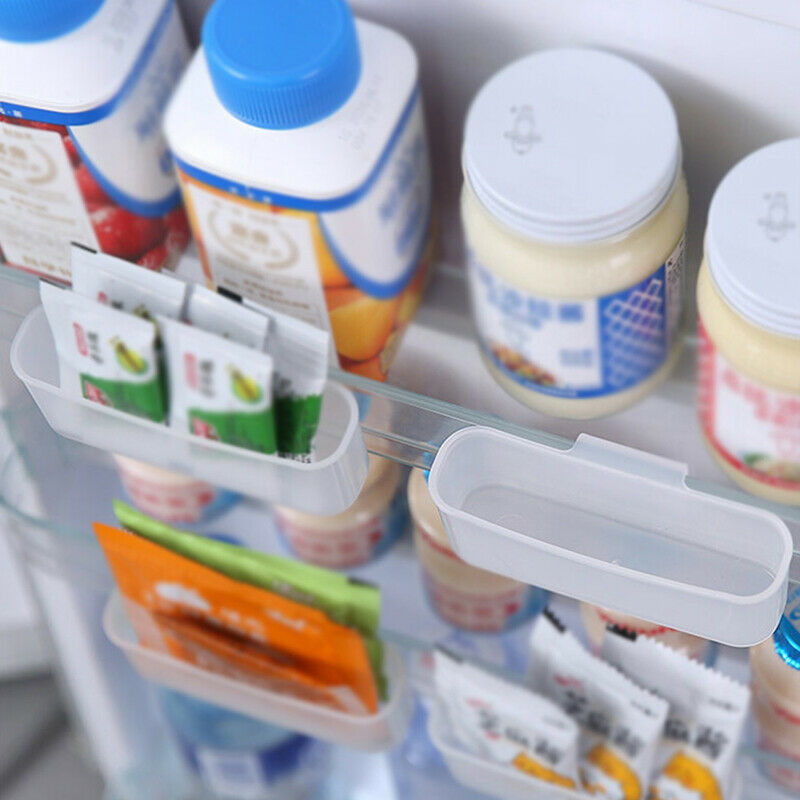 2PCS Refrigerator Seasoning Storage Box Sauce Bag Rack Mini Storage Rack Hol JD