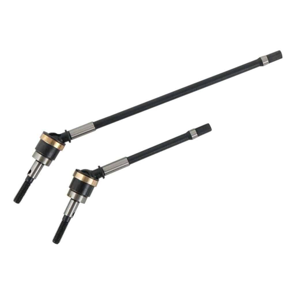 1/10 Front Axle Alloy Drive Shafts Black for Axial SCX10 SCX10 II RC Spare
