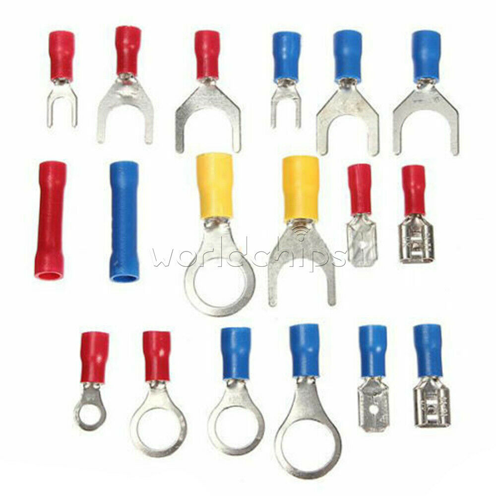 300PCS Assorted Insulated Electrical Wire Cable Terminal Crimp Connector Set Kit