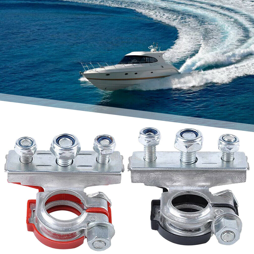 1 Pair Battery Terminals 3-Way Modified Battery Pile Head for Motorcycle