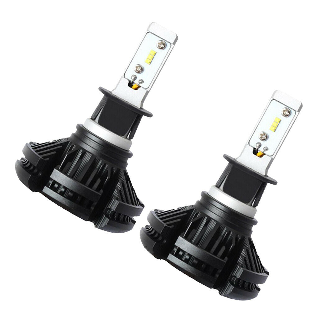 2pcs H3 9-32V Car Motorcycle Headlight Bulb 6500K 50W Fog Driving Light Lamp