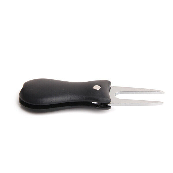 Golf Green Divot Repair Switchblade Tool w/ Ball Marker