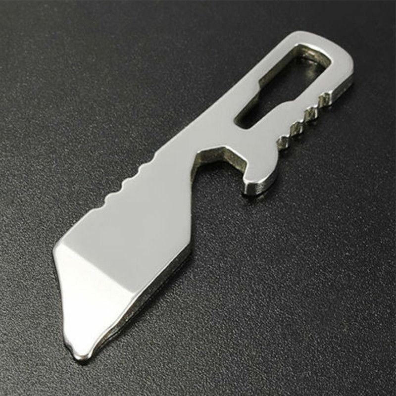 Multifunction Outdoor EDC Pocket Tool Pry Bar Bottle Opener Keychain Tools