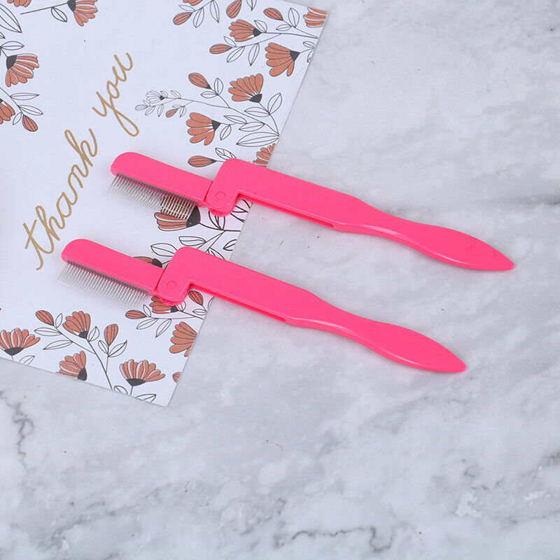 Foldable Eyelash Curler Beauty Lash Separator Eyelash Brush Comb Cosmetic.l8