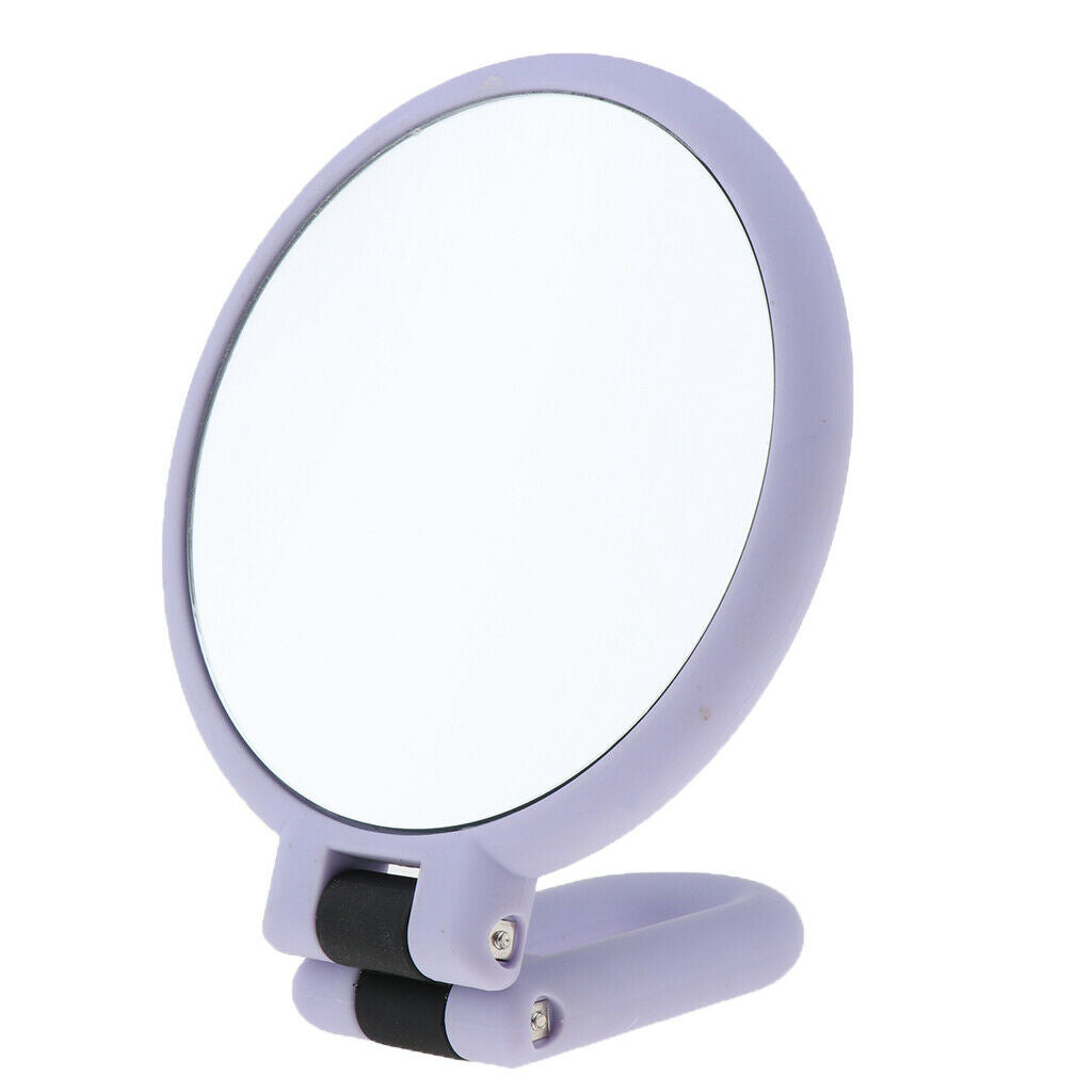 2x Folding Handheld 10X/15X Magnifying 2 Sided Makeup Tabletop Travel Mirror