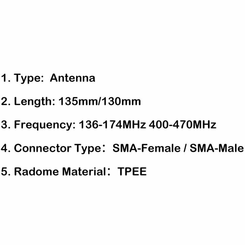 5Pcs Dual Band Extendable Antenna SMA-Male For Vertex Yaesu VX-1R VX-6R Radio B5