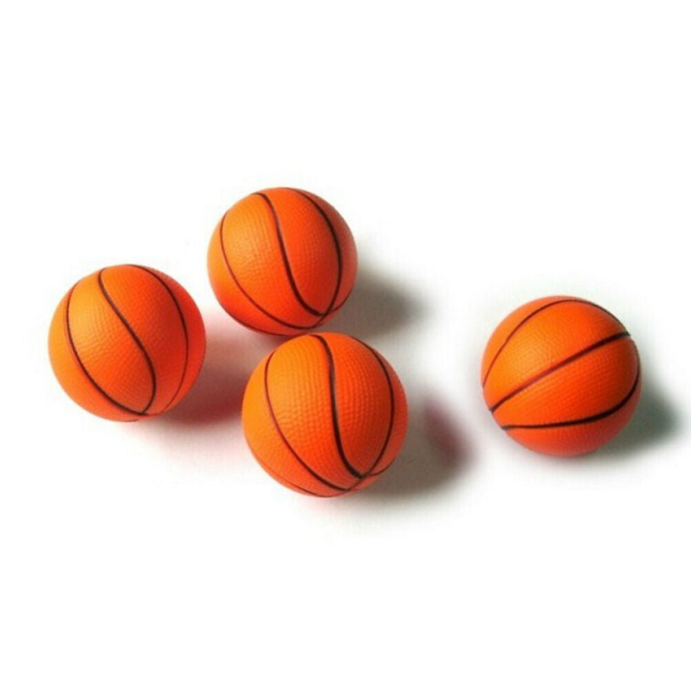 2X 6.3CM Basketball Orange Hand Wrist Exercise Stress Squeezing Foam Bal.l8