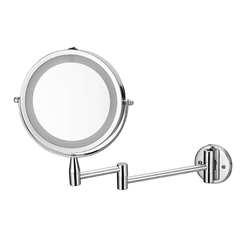 1X/3X Magnified Cosmetic Shaving Tweezing Vanity Mirror for Hotel Salon