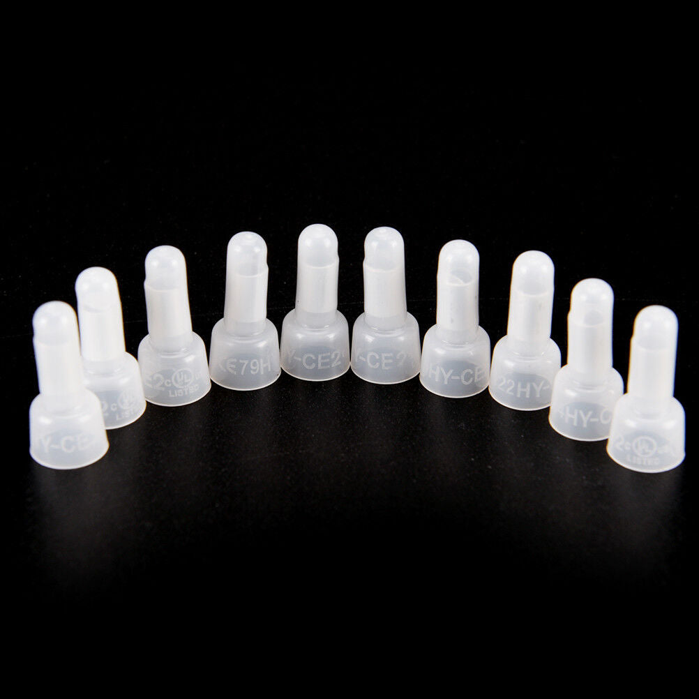 1000Pcs Ce2X Closed-End Wire Connectors Crimp Terminals Cap For Electrical Wh Tt