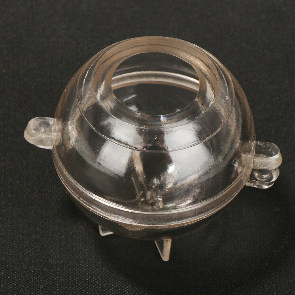 2 Pieces Plastic Candle Molds Ball Moulds - 3.94inch, 4.72inch (Transparent)