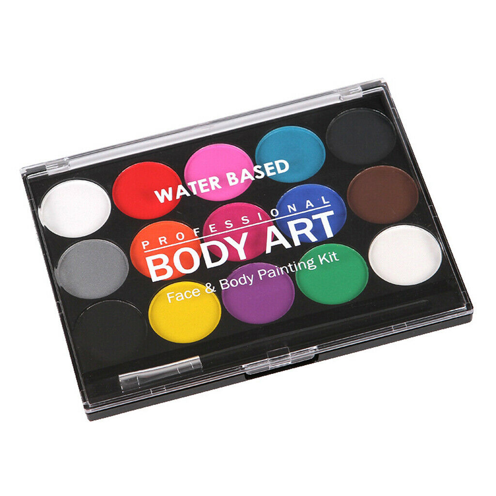 Kids Face Painting Professional Easy Non-toxic Paint Body Makeup 15 Colors