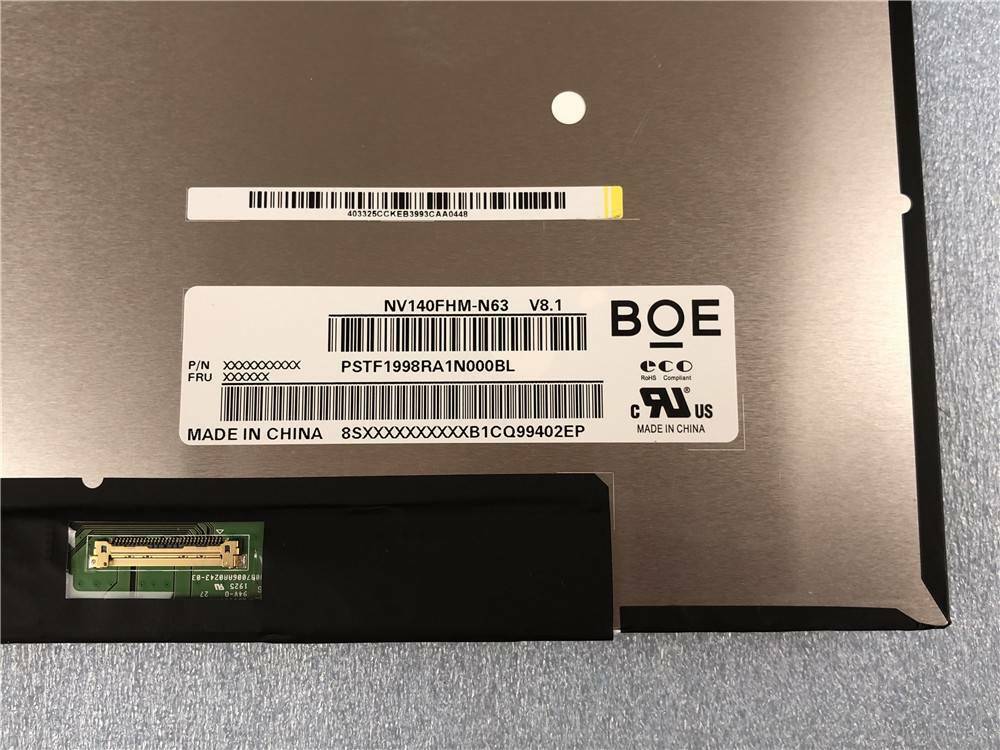 14.0" BOE FHD IPS LCD Screen Panel 72% NTSC NV140FHM-N63