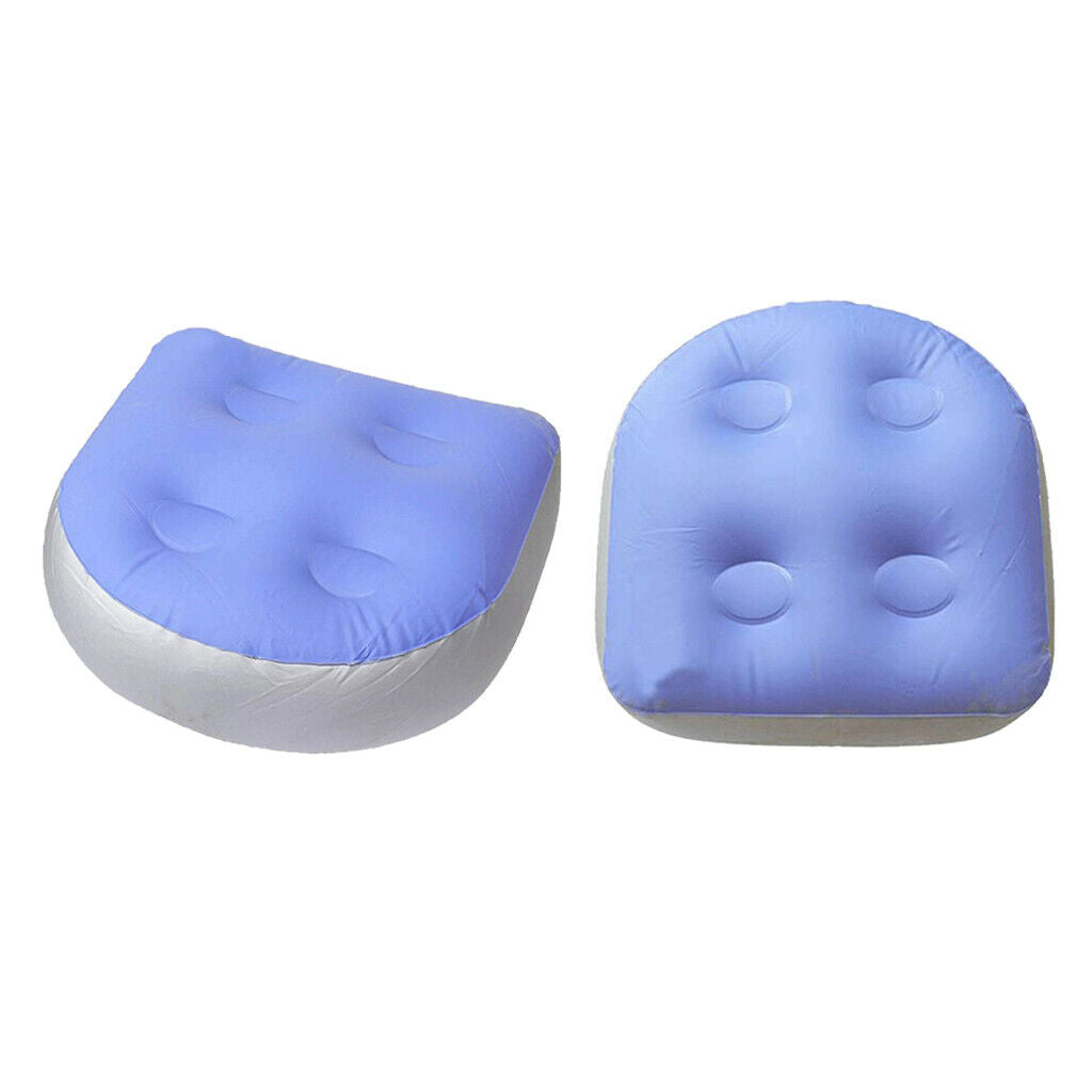 2x Anti-skid Outdoor Spa Booster Seat Pad Soft Inflatable Hot Tub Cushions