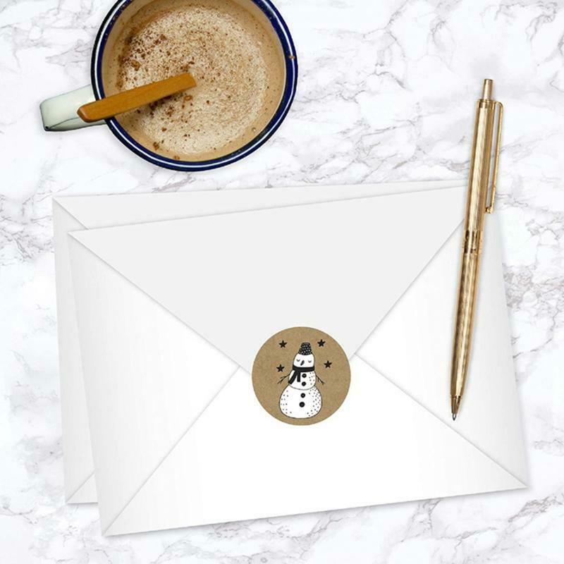 500pcs 1 Inch Christmas Stickers Envelope Seal Labels for DIY Gift Box Baking