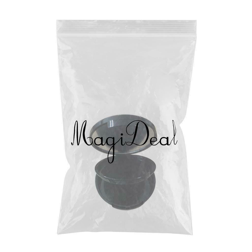 2 Pieces Empty Eyeshadow Bread Cosmetic Container, with Inner Mirror
