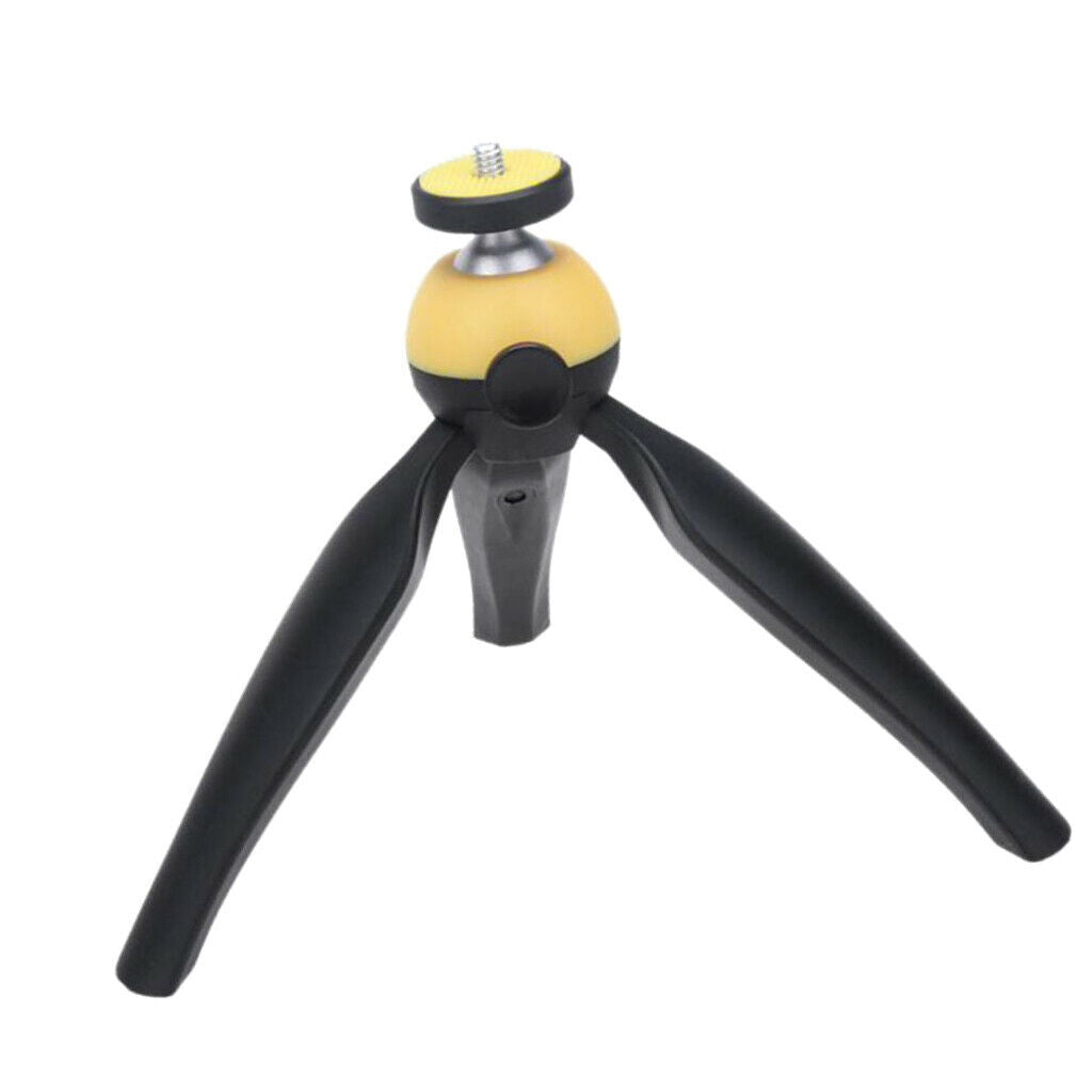 Portable Mini Travel Tabletop Tripod Stands Holder For Digital Camera Yellow