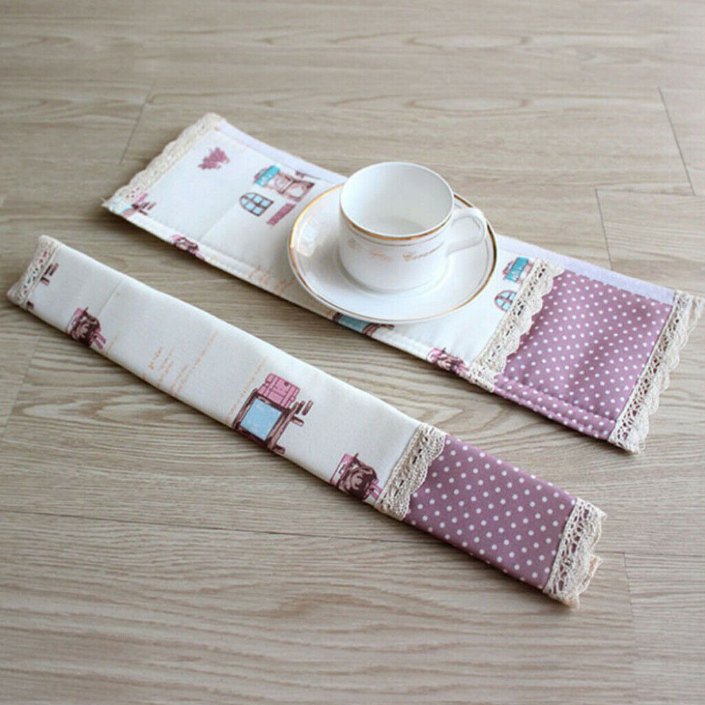 2 Set Refrigerator Door Handle Covers Handmade Decor Protector for Ovens,