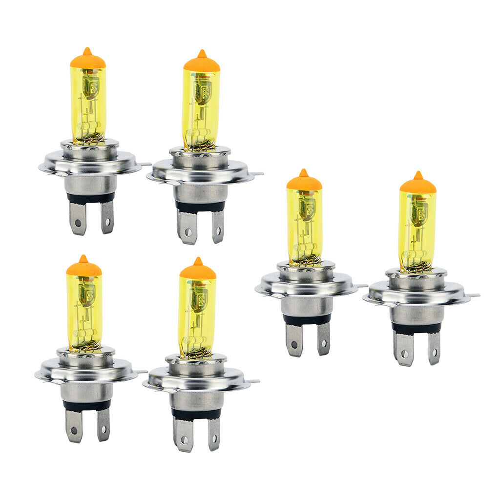 6pcs H4 DC 12V 100w Yellow Led Fog Light Bulbs Halogen Car Parking Headlight