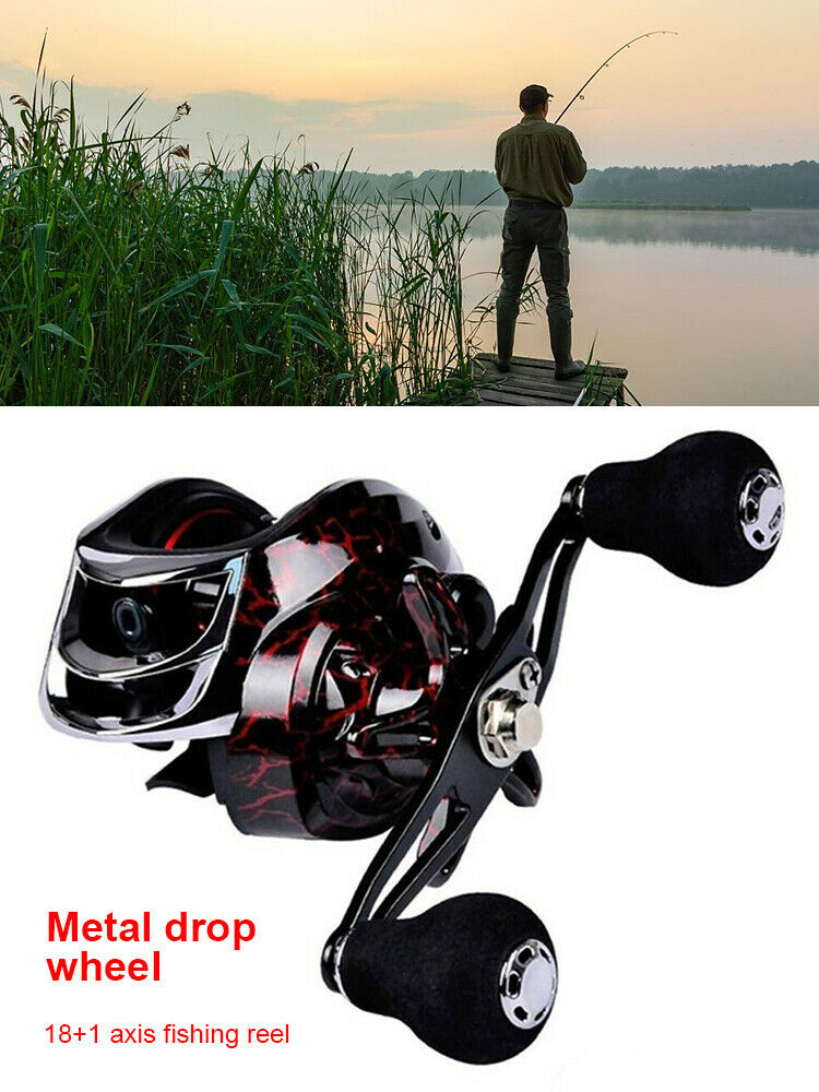 7:1:1 18+1BB 10KG Baitcasting Reel Fishing Reel Magnetic Brake CNC Spool New LIN
