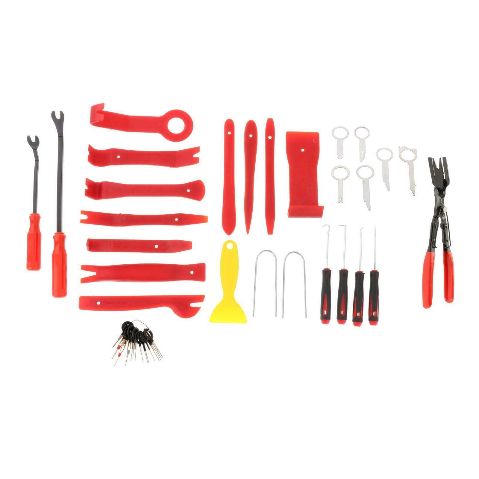 38 Pieces Portable Car Panel Removal Pry Tools Set w/Storage Bag Premium