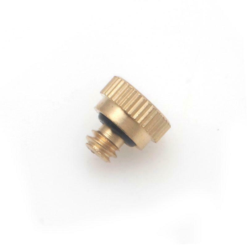 5 pcs 1-section Brass Misting Nozzles for Cooling System (0.2mm) 3/16 Copper