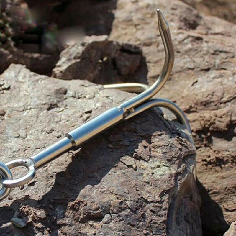 3-Claw Stainless Steel Outdoor Grappling Hook Survival Wall Claw Climbing ToBDA