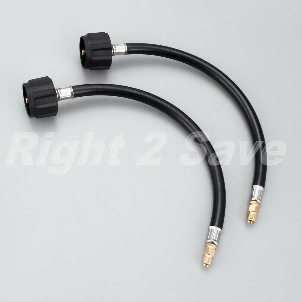 12inch BBQ RV Pigtail Propane Hose Connector -Acme x1/4" Male NPT- 1feet 2Pcs
