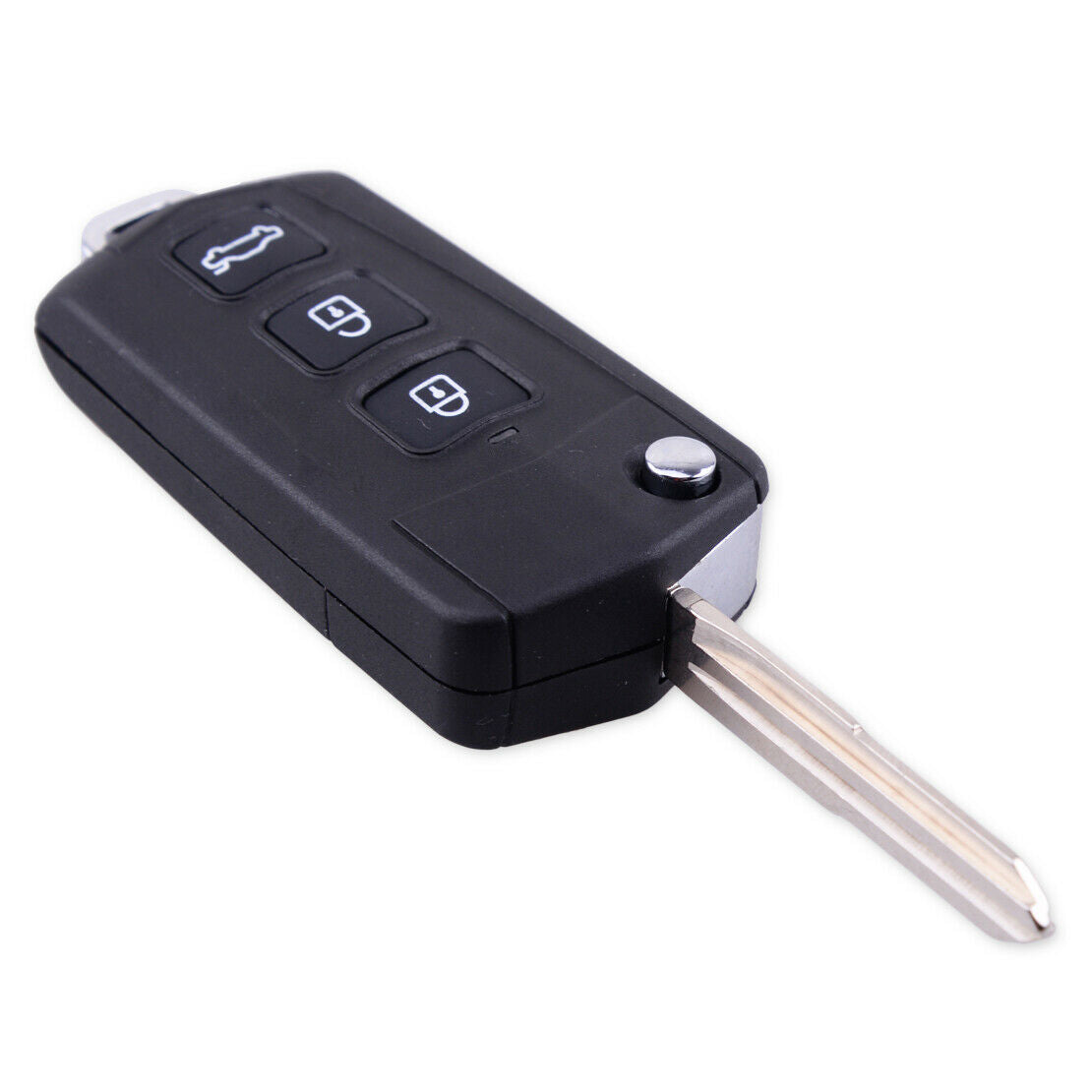 3 Buttons Flip Remote Key Fob Case Uncut Blade Fit for HYUNDAI Sonata Genesis An