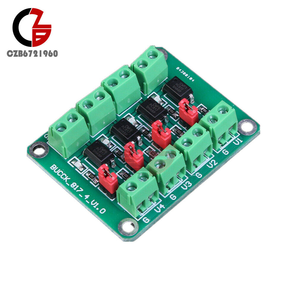 3.6-24V PC817 4 Channel Voltage Converter Optocoupler Isolation Driving Module