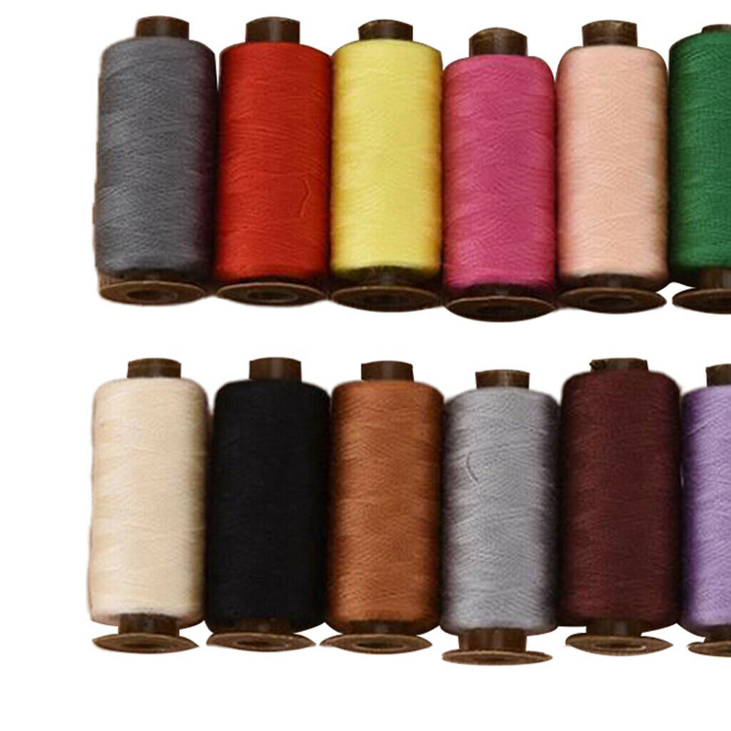1pack / 24 colors polyester sewing thread set for hand machine 500yards
