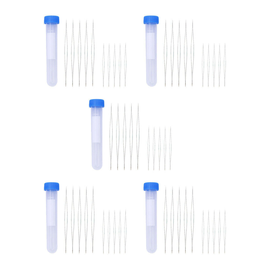 50 Pieces Beading Needle for Earrings Jewelry Making Beading Tool 58mm 102mm