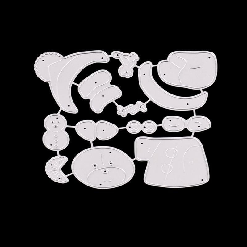Christmas Bear Metal Cutting Dies Stencil DIY Scrapbooking Album Paper Card Mold
