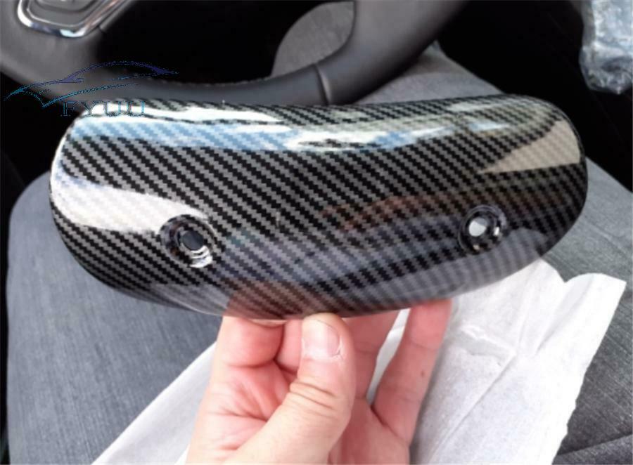 Motorcycle Universal Exhaust Protector Heat Hot Shield Cover Carbon Fiber Look