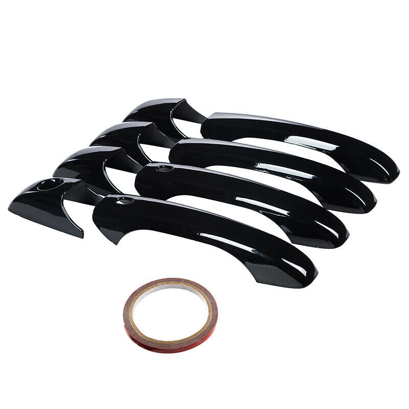 4X Car Exterior Door Handle Cap Black For Dodge Durango Avenger Grand Caravan