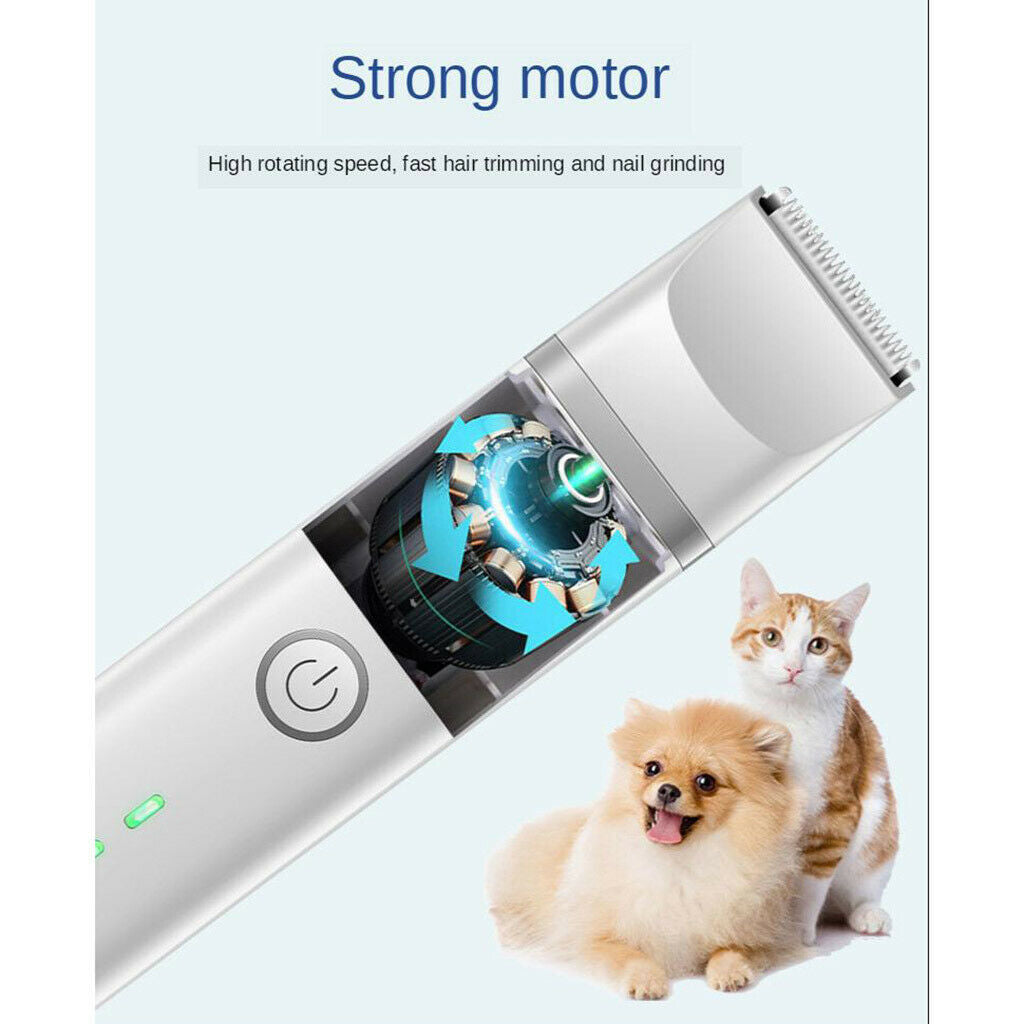 3 In 1 Puppy Shaver Clippers USB Cordless Pet Hair Trimmer Grooming Kit
