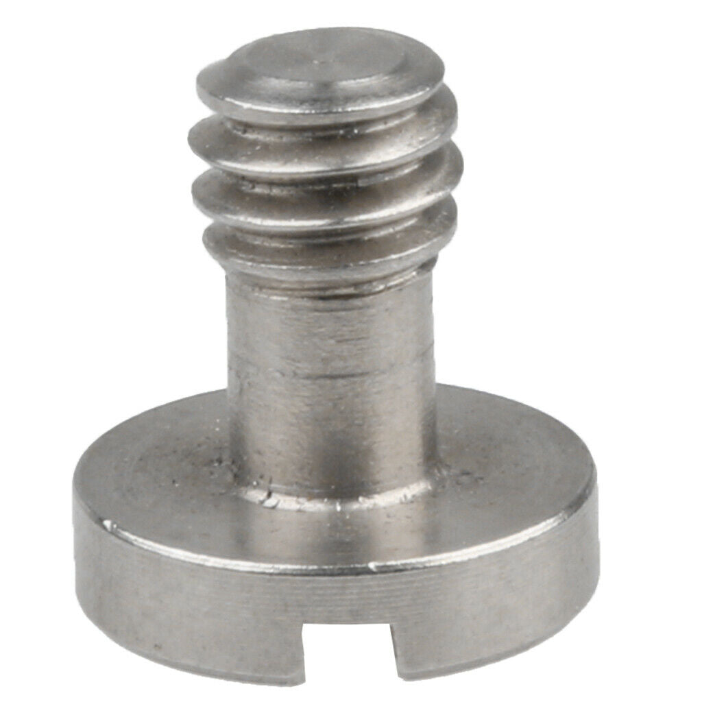 Stainless steel 1/4 "mounting screw 10mm shaft for camera tripod