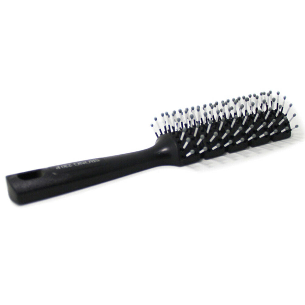 1XFashion Men Hair Brush Ceramic Iron Round Comb Barber Dressing Salon St.l8