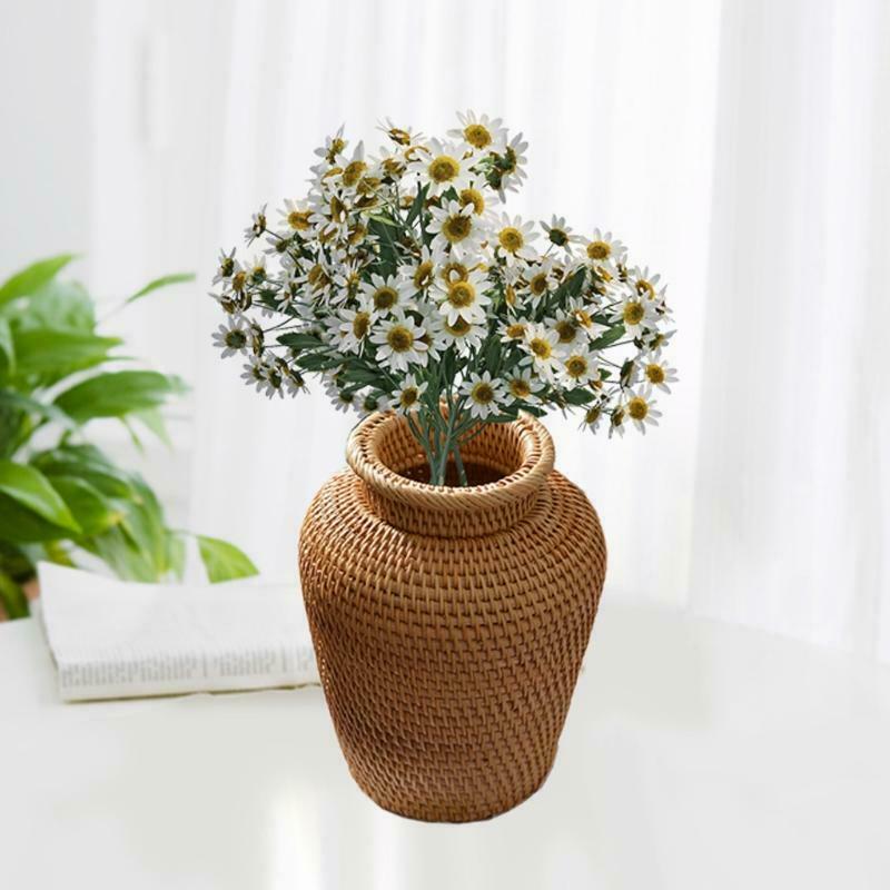 Autumn Rattan Woven Vase Art Vase Fashion Tabletop Decoration Plants Flower Pot