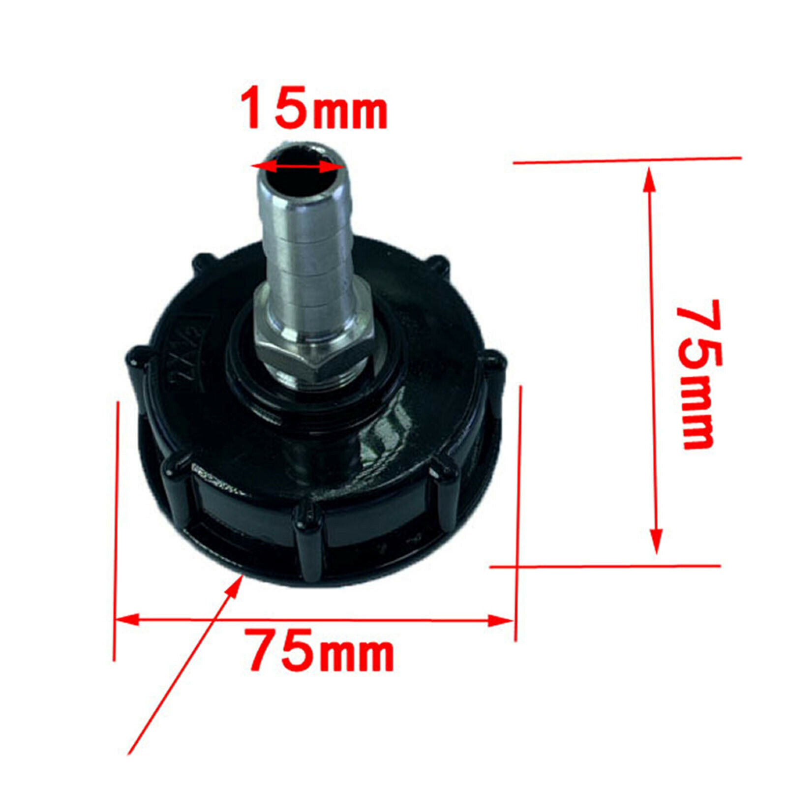 1pc Durable IBC Hose Adapter Water Tank Fittings 1/2 S60x6 IBC Tote Parts