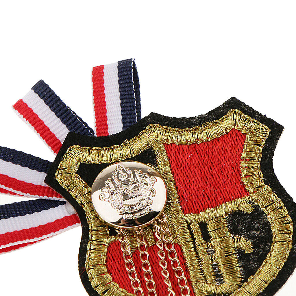 Trendy Navy British Style Alloy Fabric corsage Badges Brooch Pins Accessory