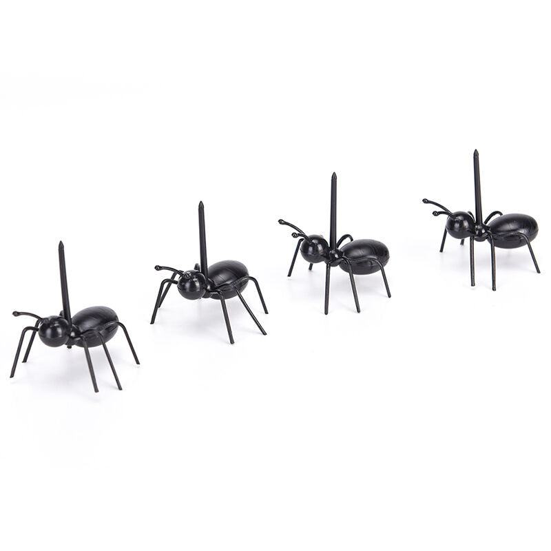 12pcs/set Ant Fruit Fork Eco Friendly Plastic Kitchen Bar Kids Dessert Fo.l8