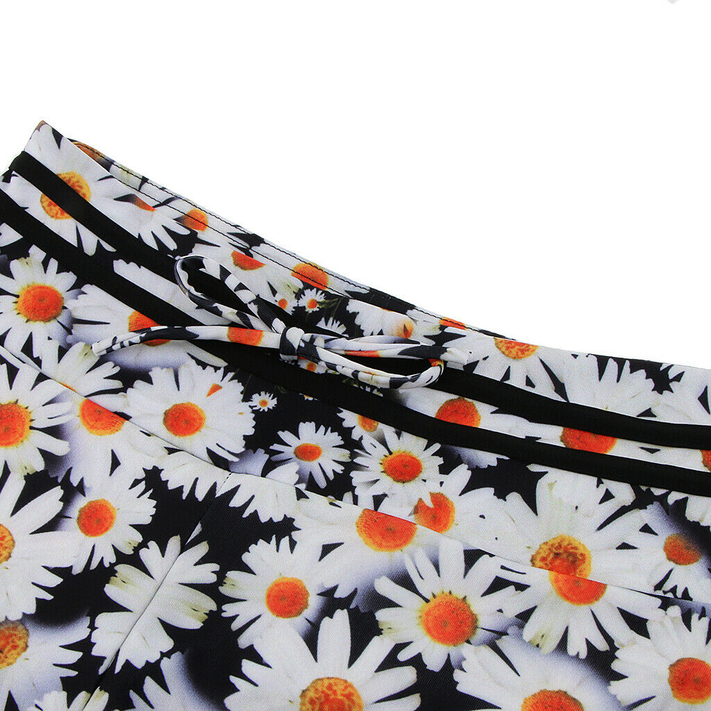 Daisy Floral Print Women Girls Yoga Gym Leggings Compression Sports Pants M