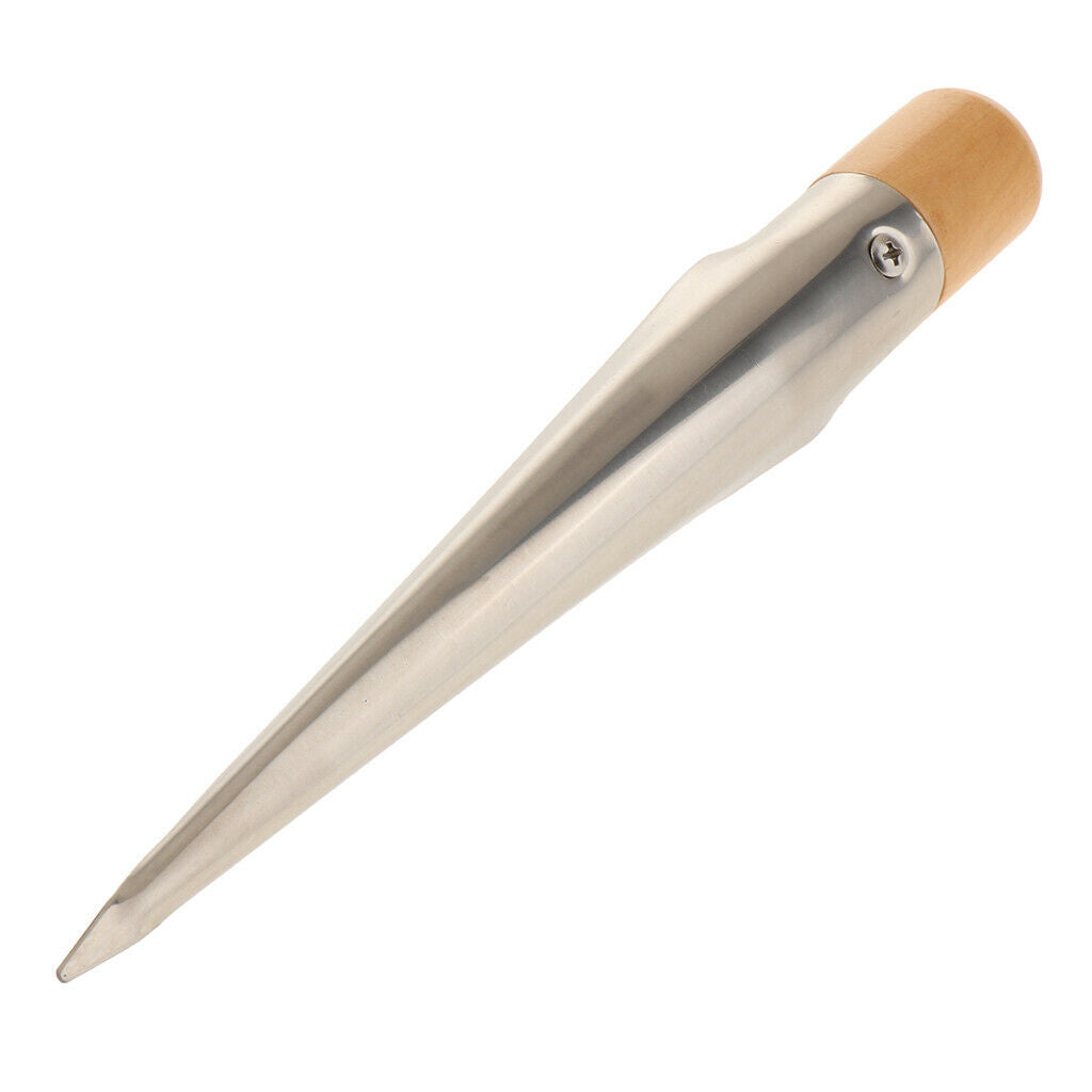 Marine City Wood Handle Stainless Steel Splicing Spike for Rope Large M