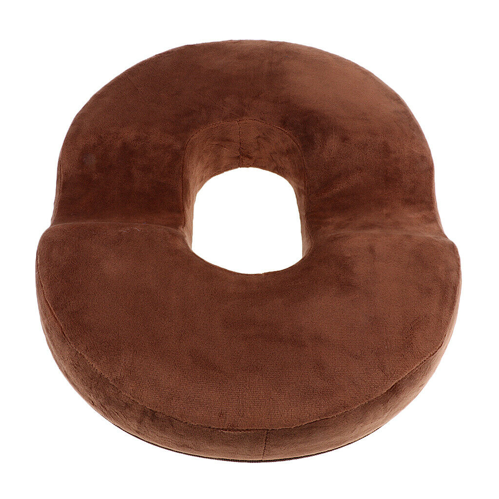 2 Pcs Donut Seat Cushion Pillow Memory Foam Orthopedic Tailbone Pain Relief