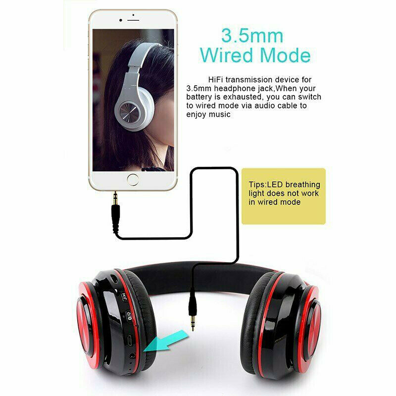 B39 Wireless Headphone Headset Noise Cancel Head-mounted Subwoofer Stereo Mic