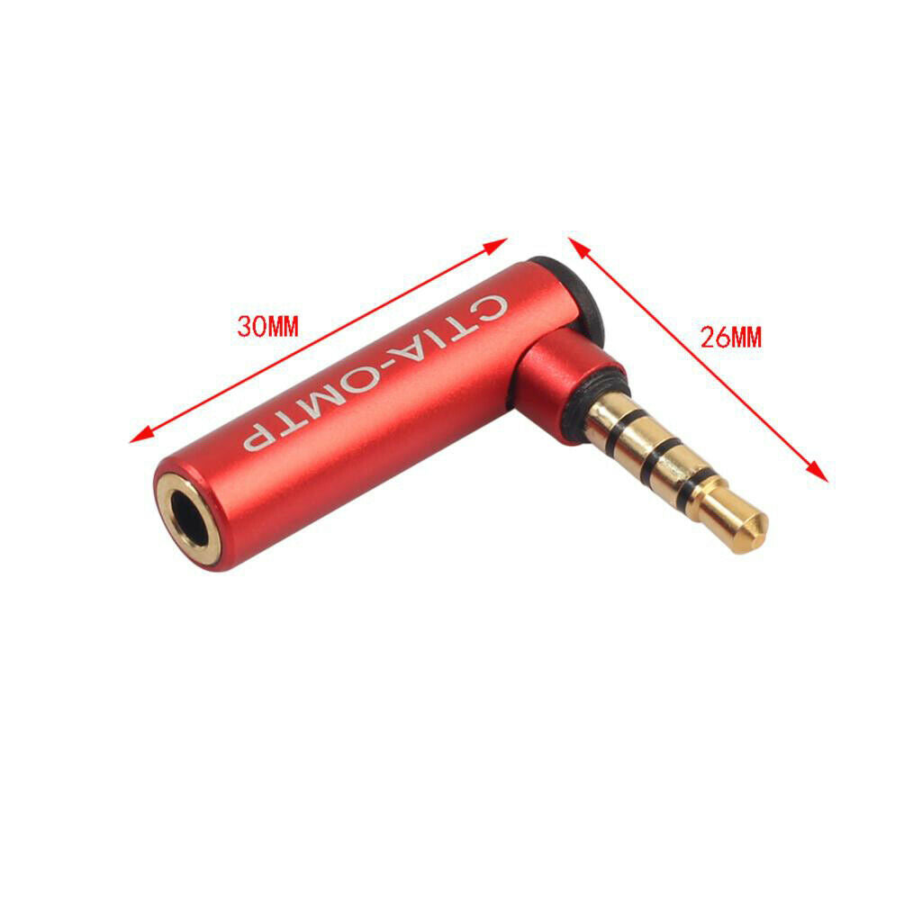Headphone Audio Converter Male to Female Connector 3.5mm OMTP To CTIA
