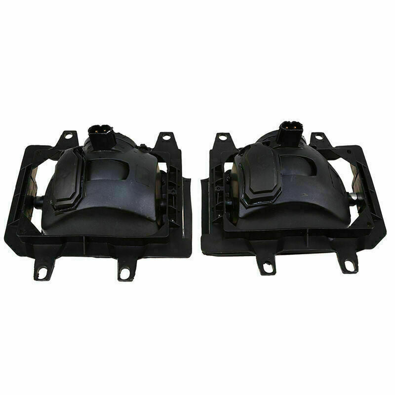 Pair Front Bumper Fog Light Lamp Housings Clear Lens For BMW E30 318i 325i 82-91