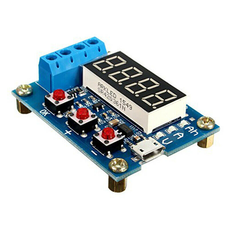 Battery Capacity T Meter Discharge Tester 18650 Li-ion Lithium Lead-S Hours 1.M9