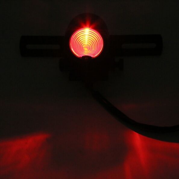 Motorcycle LED Turn Signal Brake License Plate Integrated Rear Tail Light