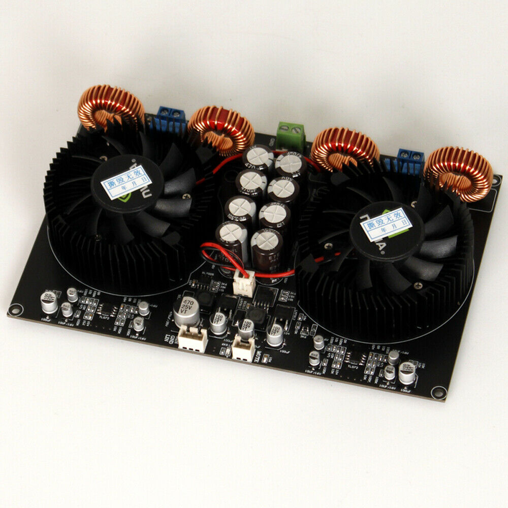 Class D Dual Core TPA3255 High Power 2.0 Power Amplifier Board Air Cooled 2*600W
